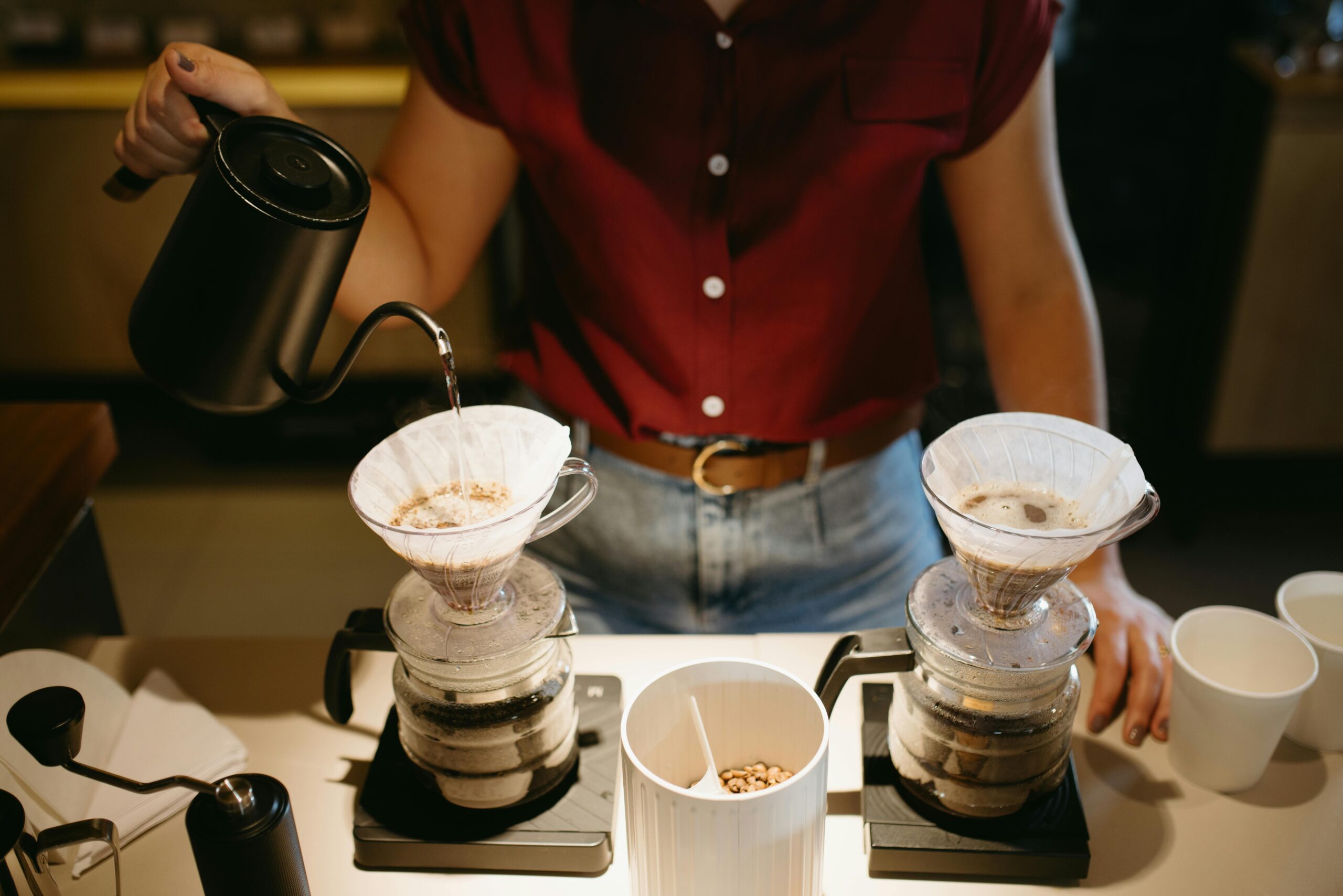 café coado para duas pessoas